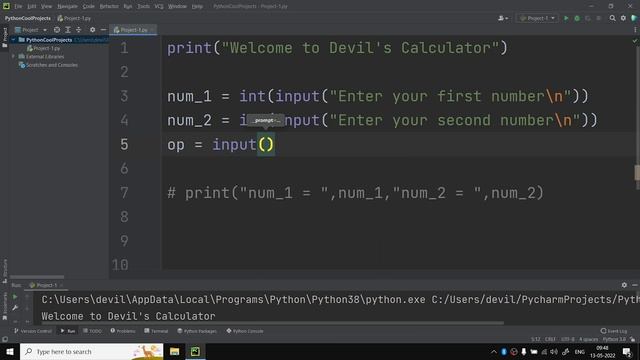 FIRST SIMPLE PROJECT | PYTHON COOL PROJECT |#1 смотреть онлайн