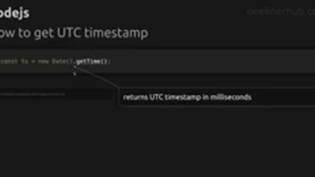 How to get UTC timestamp смотреть онлайн