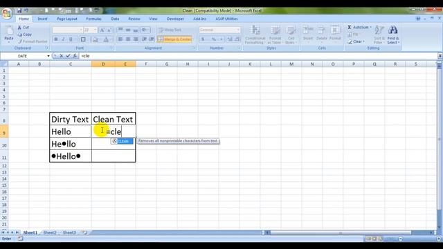 Clean Formula In Excel смотреть онлайн
