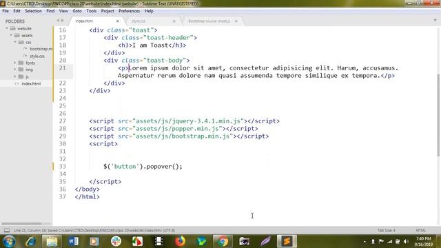 22.Responsive Web Design Course Live Class(Bootstrap 4 Part 18) смотреть онлайн