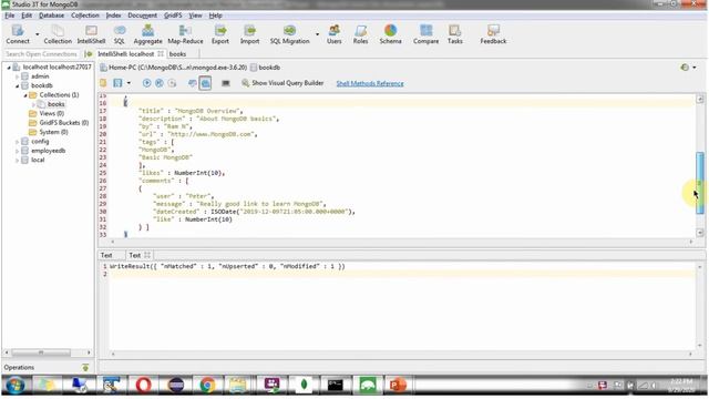 How to Insert Document in a Collection in MongoDB using the Save method? | MongoDB Tutorial смотреть онлайн