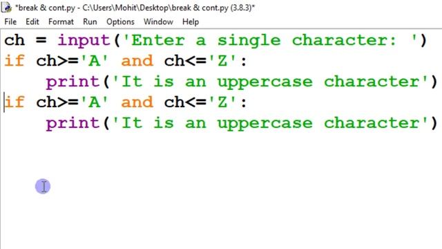 #12 Program to input and check type of Character | Python Practical Program | If elif else Python смотреть онлайн
