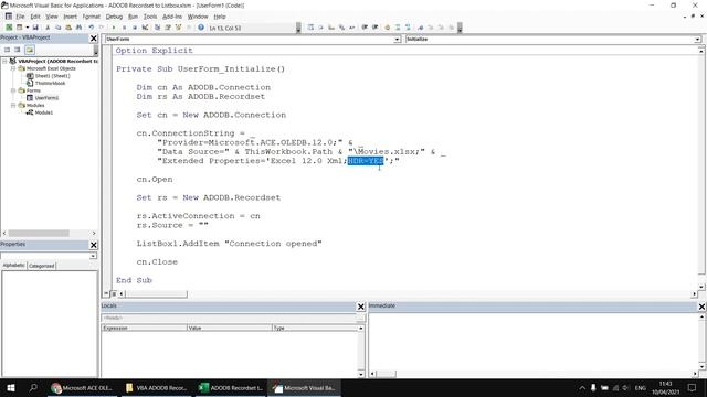 Wise Owl Answers - How do I populate a listbox using an ADO recordset in VBA? смотреть онлайн