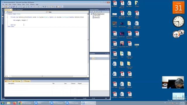Calculate BMI using Visual Basic .NET Programming Language смотреть онлайн
