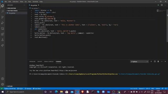 How to Make GUIs for Python Apps | Episode 3: Tkinter Buttons смотреть онлайн