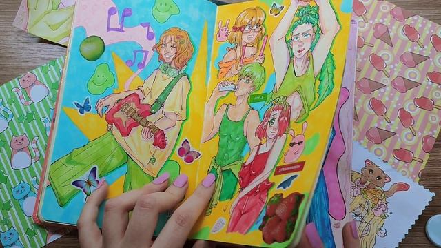 ? ПЕРВЫЙ ОБЗОР СКЕТЧБУКА ? (МНОГО ФАНАРТОВ, РАЗНЫЕ АНИМЕ, МОИ ПЕРСОНАЖИ) смотреть онлайн