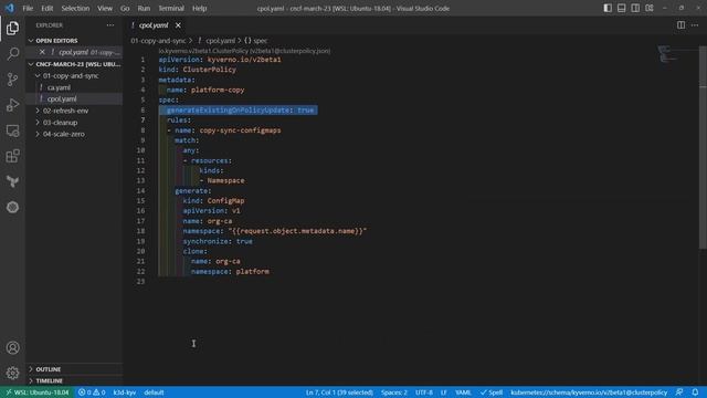 Kyverno Use Case: Copy and sync ConfigMap (or any other resource) смотреть онлайн