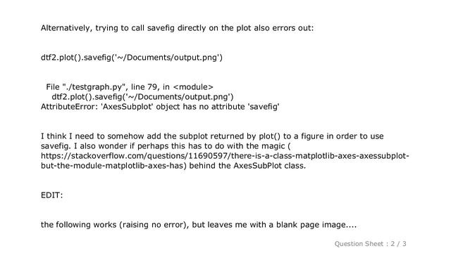 Pandas : Saving plots (AxesSubPlot) generated from python pandas with matplotlib's savefig смотреть онлайн