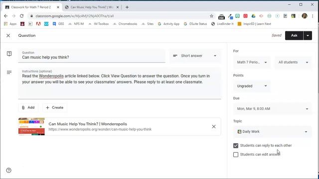 Online Discussions in Google Classroom смотреть онлайн