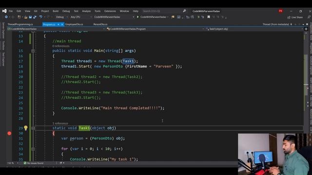 intro to thread | Single vs multi thread | Foreground thread vs Background thread | csharp | dotnet смотреть онлайн