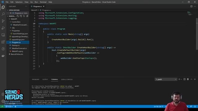 Curso Basico C#/VueJs/Docker/SQL: Clase #13 Crear Solucion y Proyecto Web API смотреть онлайн