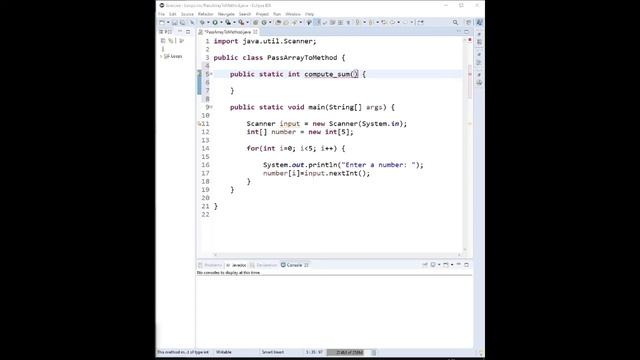 Java Programming: Passing an Array to a Method смотреть онлайн