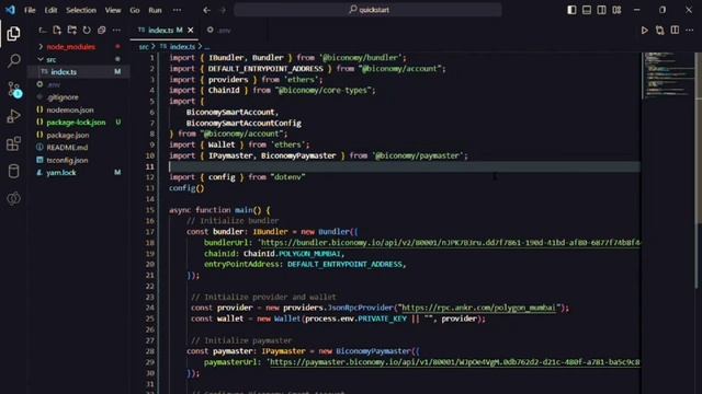 Environment set up guide for Biconomy SDK using Node js смотреть онлайн