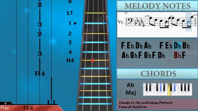 How to play It's Been So Long (FNAF2 Song) by The Living Tombstone on Cello (Tutorial) смотреть онлайн