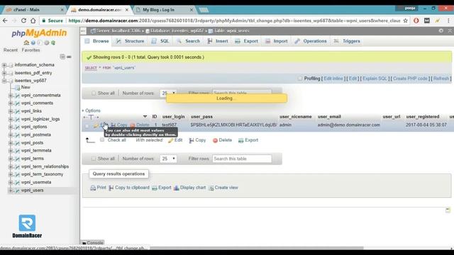 Recover Lost WordPress Admin Password via PHPmyAdmin (cPanel Change/Reset) смотреть онлайн