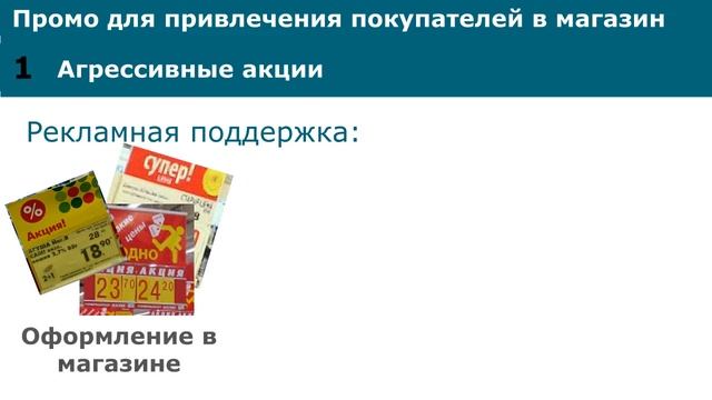 Виды промо акций в розничных магазинах смотреть онлайн