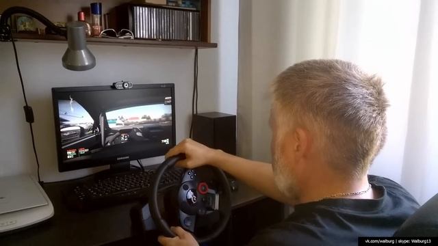 Обзор игрового руля Logitech Driving Force GT с игровым видео