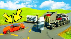 ОГРОМНЫЙ КРУШИТЕЛЬ ПРОТИВ САМОЙ МАЛЕНЬКОЙ ЛЕГО МАШИНЫ! КОШКИ МЫШКИ В БРИК РИГС (Brick Rigs)