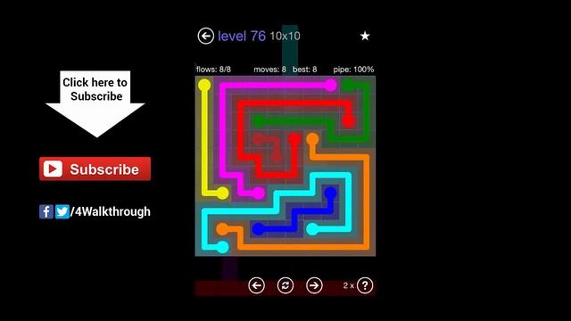 Flow free walkthrough - 10x10 Mania - levels 1 - 150 смотреть онлайн