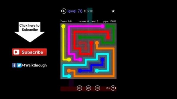 Flow free walkthrough - 10x10 Mania - levels 1 - 150
