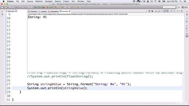 58. String Formatting in Java Part2 | Learn java tutorials for beginners | смотреть онлайн