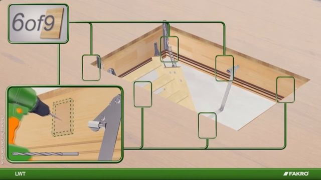 Обзор чердачной лестницы Fakro LWT смотреть онлайн