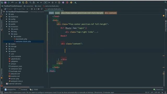 Laravel 5.4 Realtime site traffic lesson 2 install required смотреть онлайн