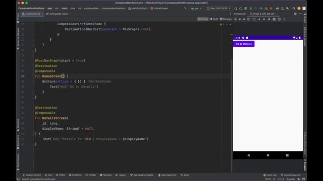 Navigate to a destination with arguments using Compose Destinations смотреть онлайн
