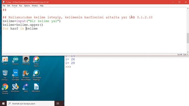 Modül 3: Python ile Döngüler. While ve For döngüleri kullanımı. Ders Anlatım: Hasan Acar смотреть онлайн