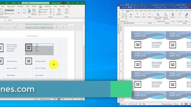 Excel: Making Business Cards in Excel смотреть онлайн