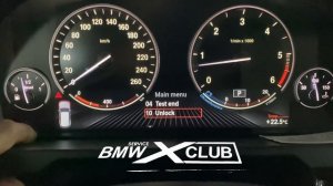 BMW X5 F15 Температура охлаждающей жидкости в электронном виде.