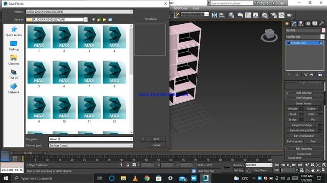 AutoCAD 3D Max] 1st House Making Almirah - [ P11 ] 3D Max 2014 смотреть онлайн