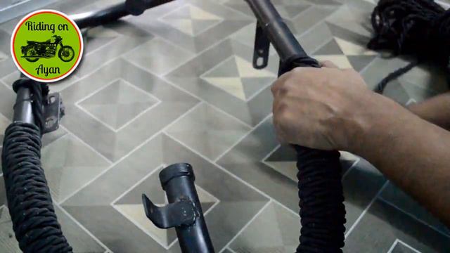 How to Wrapping Rope Install Crash Guard for Royal Enfield || Bumper Guard || ROA смотреть онлайн