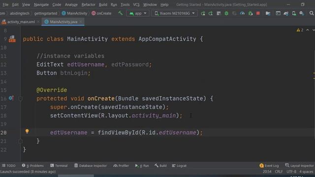 1- Layout and user input login form | Abiding Tech Android Course (2021) | Urdu/Hindi смотреть онлайн
