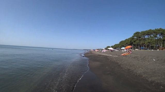 Грузия. Уреки. Пляжный день. Закат. смотреть онлайн