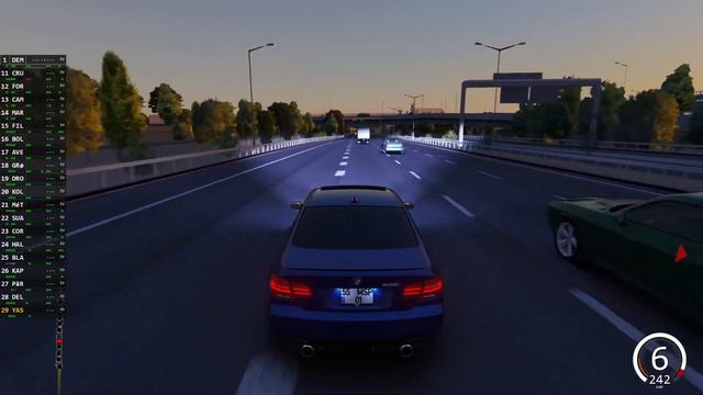 BMW M3 E 92 335 İ İLE AKŞAM ÜZERİ OTOBANDA GAZLIYORUZ !! ASSETTO CORSA смотреть онлайн