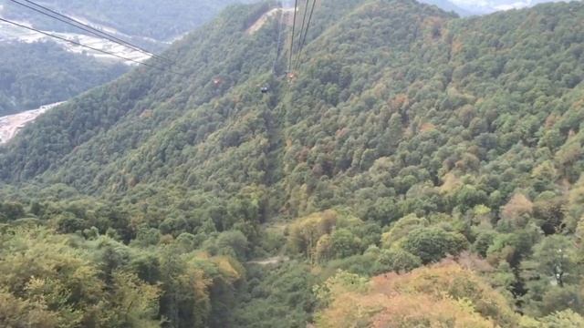 Канатная дорога Сочи Красная поляна Роза Хутор (Hyperlapse) смотреть онлайн
