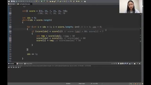 Sorting Numbers From Greatest to Least in a Array - Java смотреть онлайн