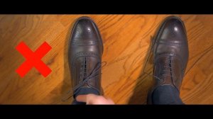 Как правильно завязывать шнурки на туфлях?