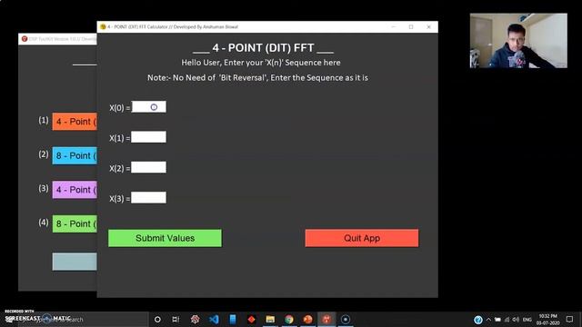 FFT Calculator (GUI Python Project) using RADIX Algorithm смотреть онлайн
