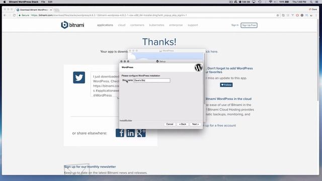Bitnami Wordpress Install on Mac OSX смотреть онлайн