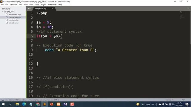 if else statement in php Bangla tutorial 2021 смотреть онлайн