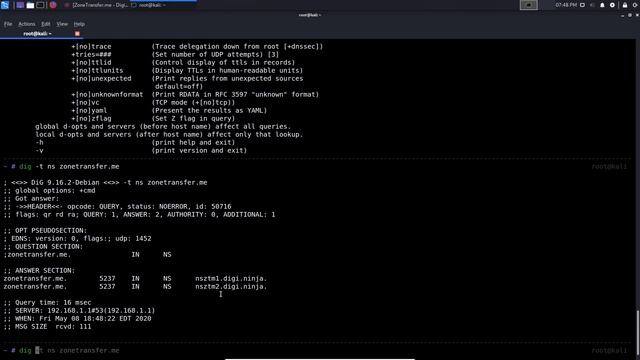 DNS Enumeration And Zone Transfers смотреть онлайн