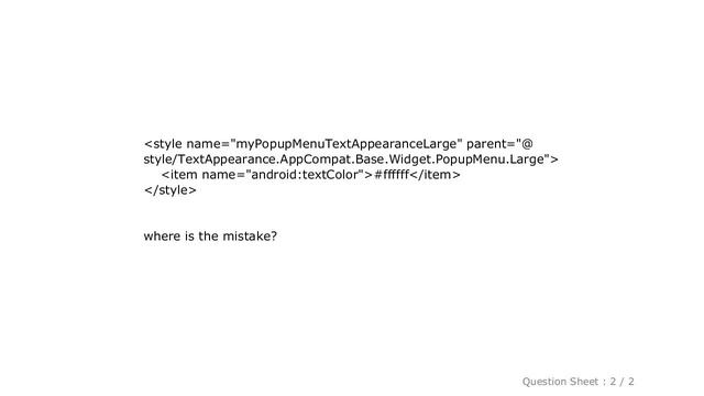 Android : android popup menu text color (AppCompat) смотреть онлайн