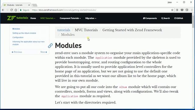 Documentação Zend Framework смотреть онлайн