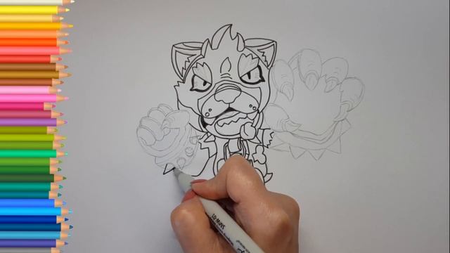 Как нарисовать Оборотня Леона из Бравл старс рисунки Скин Оборотень Леон brawl stars смотреть онлайн