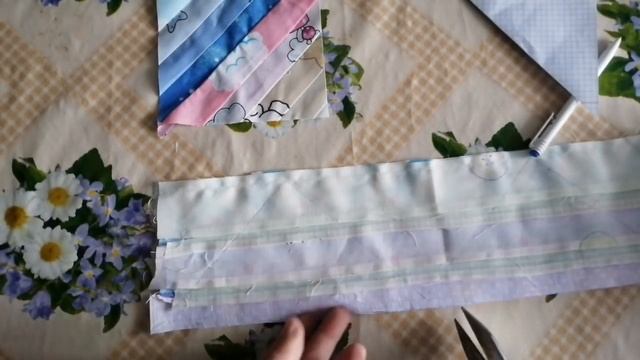Два способа пошива блока из полосок. смотреть онлайн