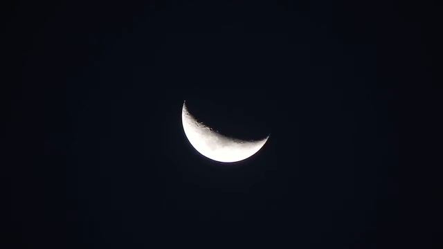 Moon(This moon is 6 days old by Nikon P100 26X Zoom Camera) смотреть онлайн