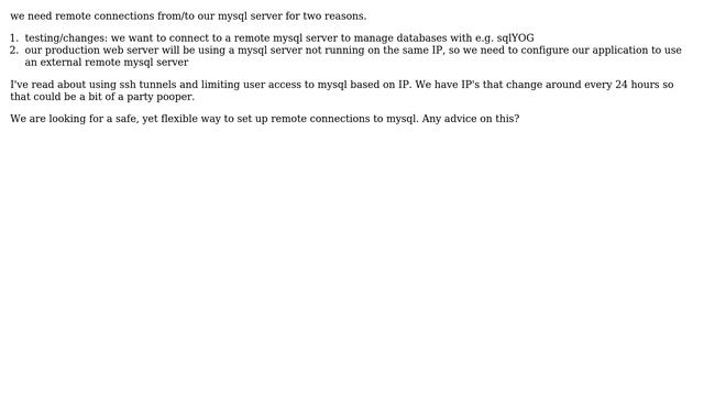 DevOps & SysAdmins: ip-based or ssh tunnel for remote mysql? (2 Solutions!!) смотреть онлайн