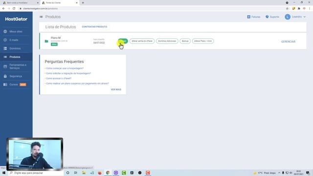 Portal do Cliente Hostgator | Curso de WordPress #18 смотреть онлайн